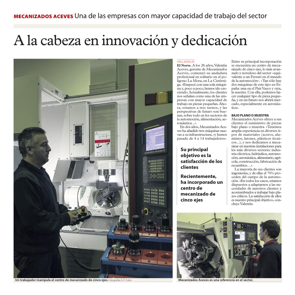 A la cabeza en innovación y dedicación